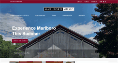 Desktop Screenshot of marlboromusic.org